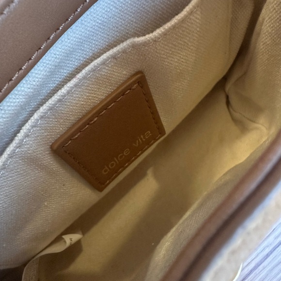 Dolce Vita Neve Mini Bucket Crossbody Bag in Shiitake Suede - Picture 5 of 5